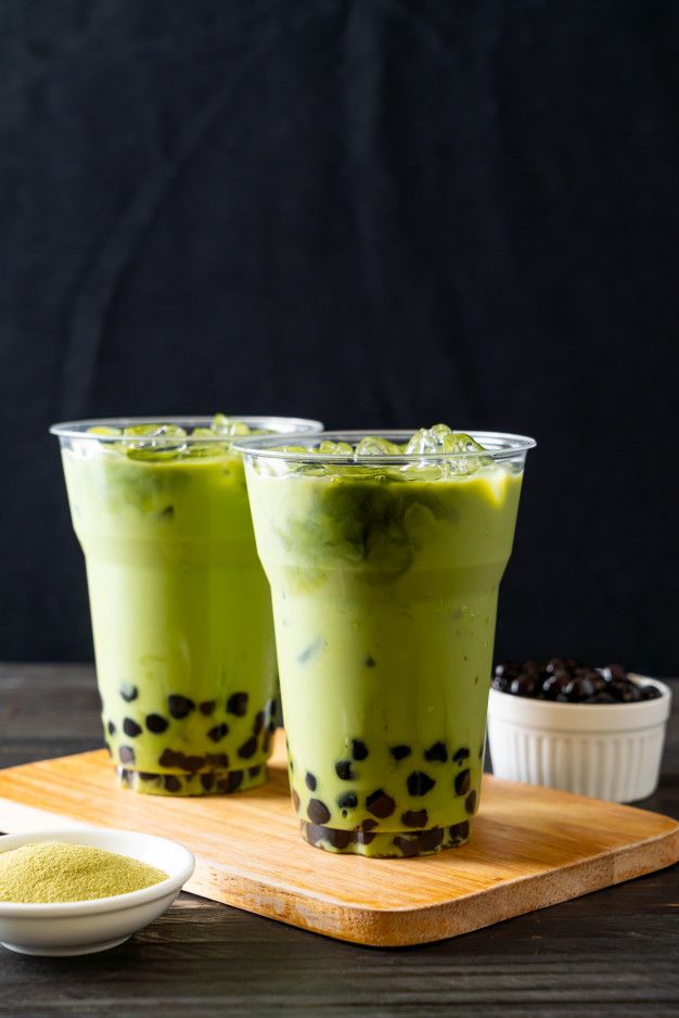 Green Tea Matcha Milk Tea with earthy matcha and creamy milk